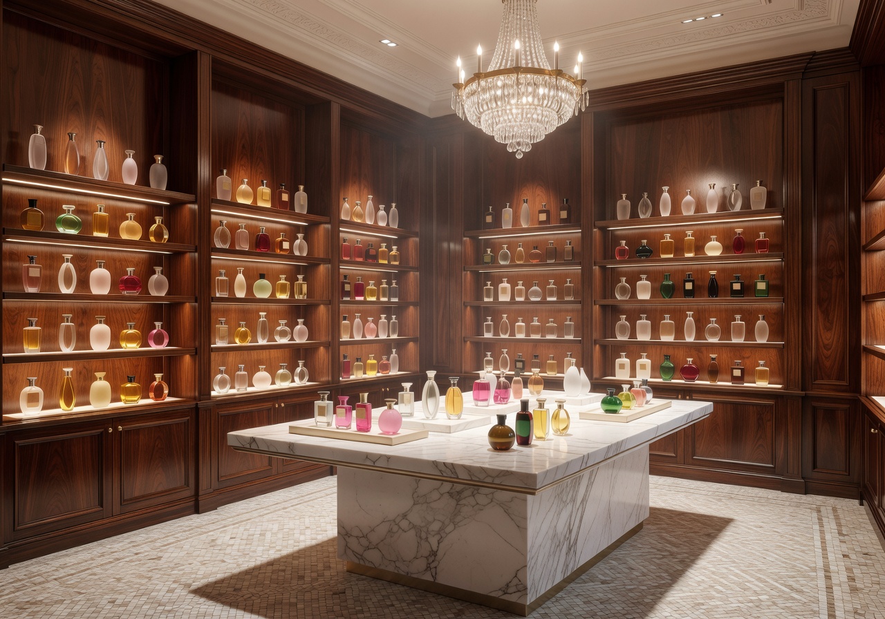 Parisian perfume boutique interior