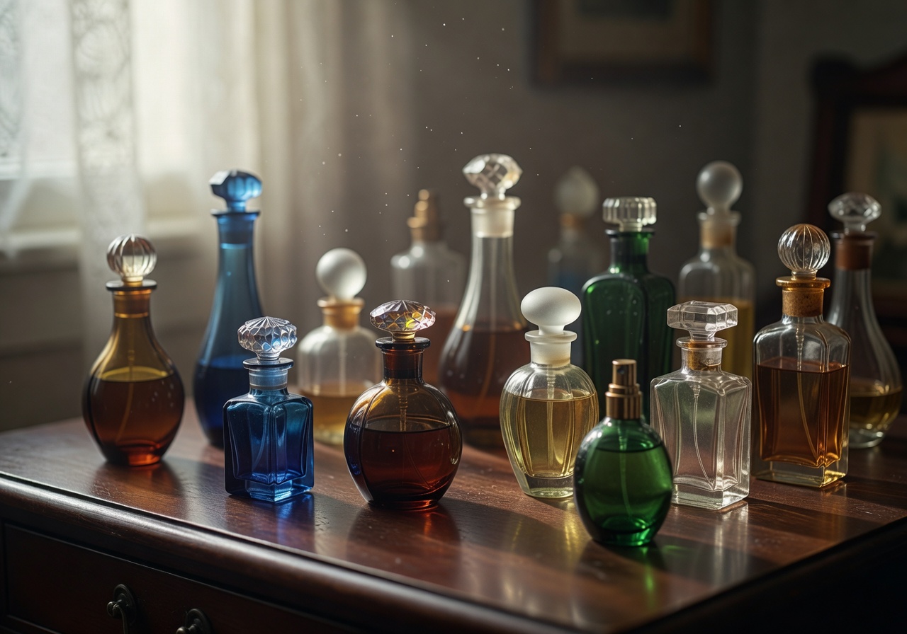 Vintage perfume bottles collection